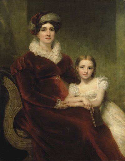 Doppelporträt von Mrs. Alexander Allan mit ihrer Enkelin Matilda von Henry Raeburn